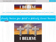 Tablet Screenshot of believeintheword.org